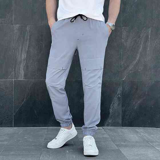 Чоловічі штани джогери з кишенями сірі Pobedov Vershyna Київ