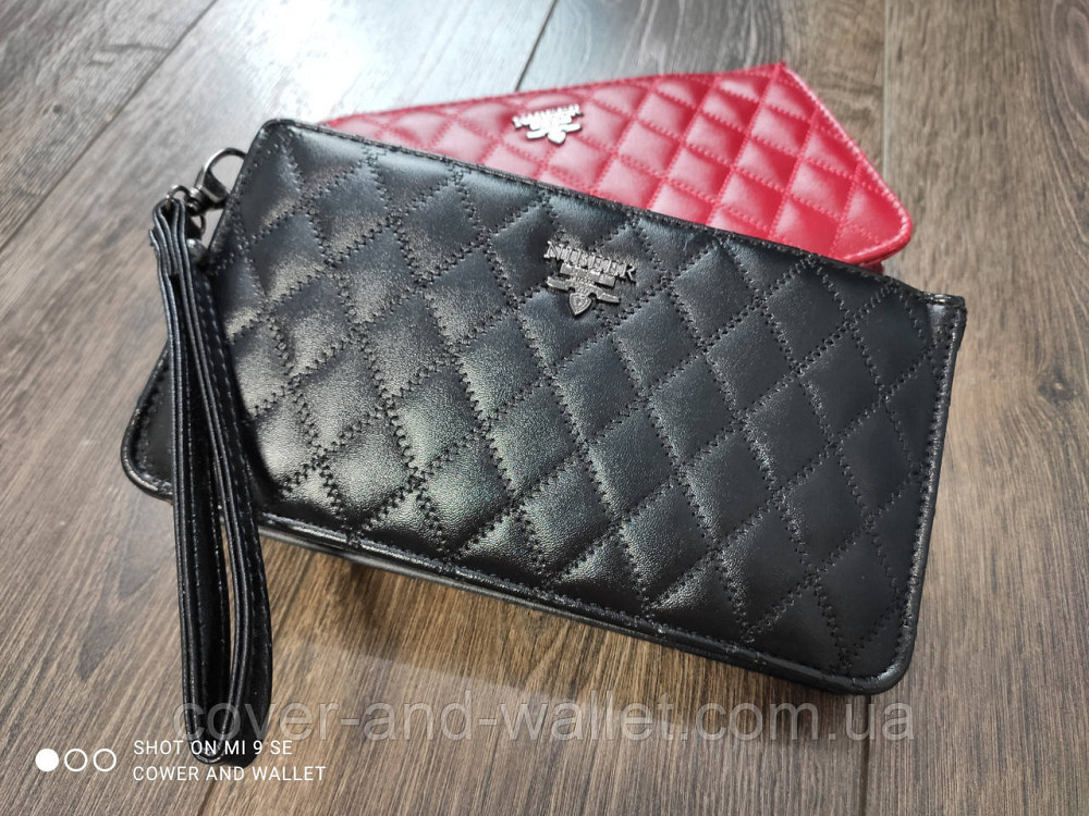 Большой женский кошелек клатч на молнии красного цвета Nibeer Киев - изображение 6