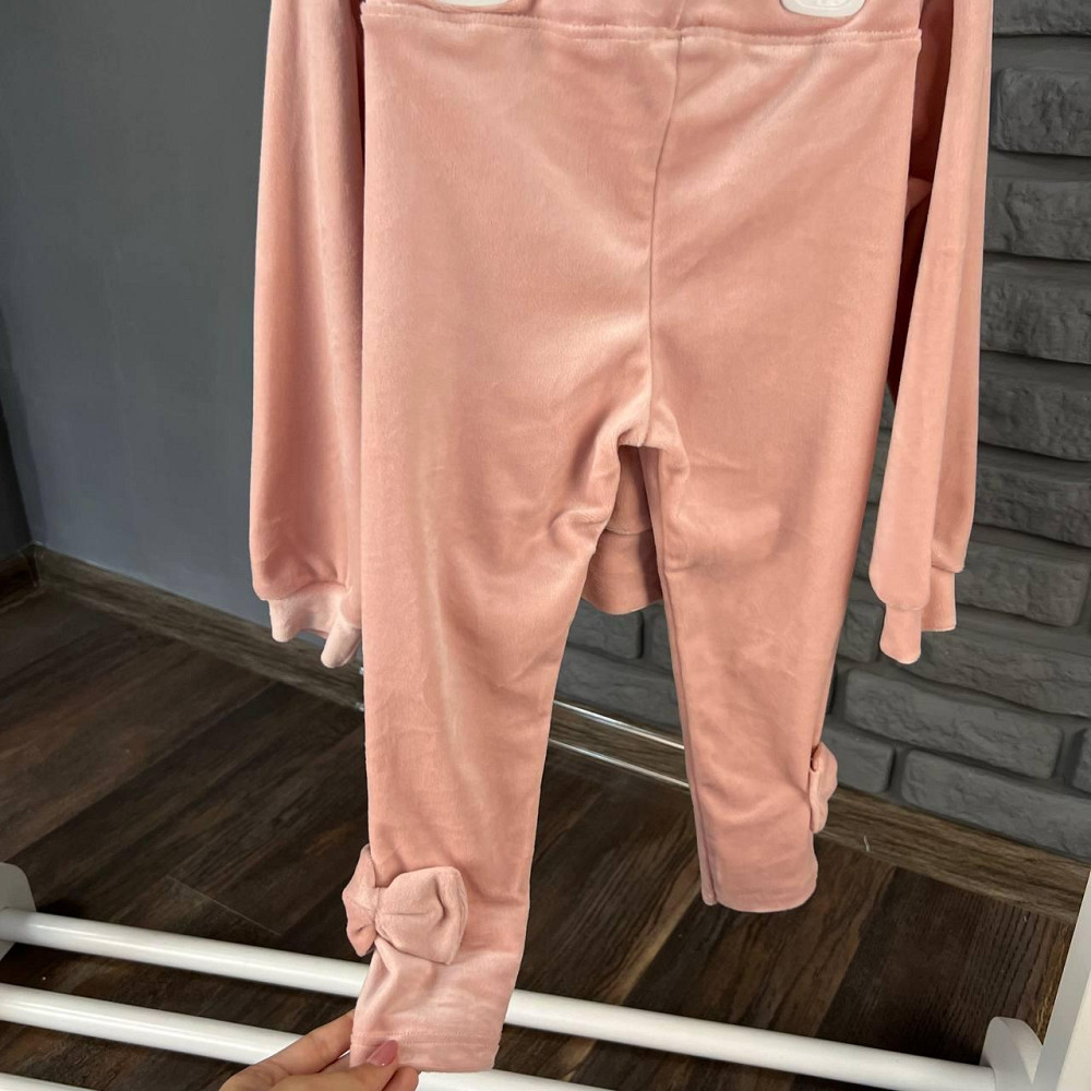 Дитячий Костюм для Дівчаток Велюр Turkey Пудра, 2-3 роки 92-98 см Київ - фото 4