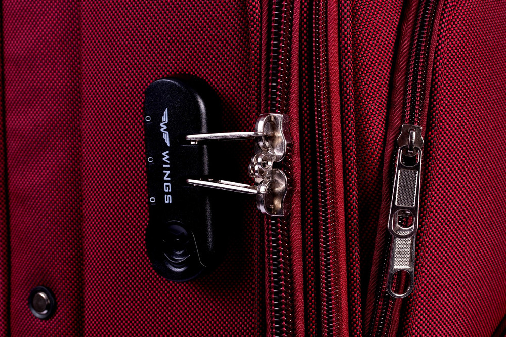 Валіза тканинна WINGS 6802 велика 75 см бордова 4 колеса Київ - фото 3