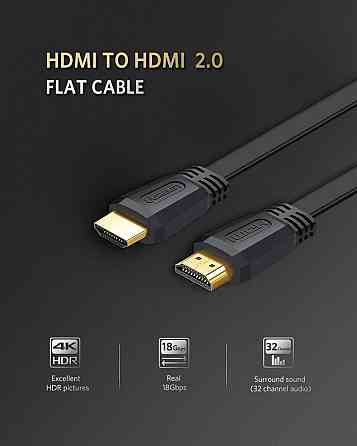 Відеокабель UGREEN ED015 HDMI To HDMI 5 м Black Николаев