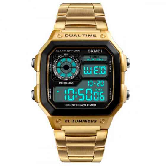 Мужские часы Skmei 1335 Ripple Gold Винница