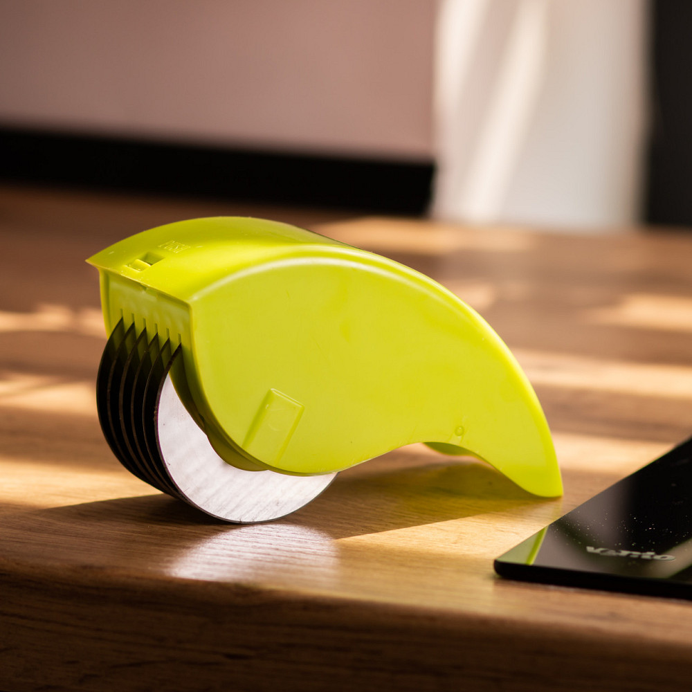 Ніж слайсер для зелені 6 лез ножа подрібнювач для зелені 15×6×8 (см) Салатовий HP-8-71 Коломыя - изображение 6