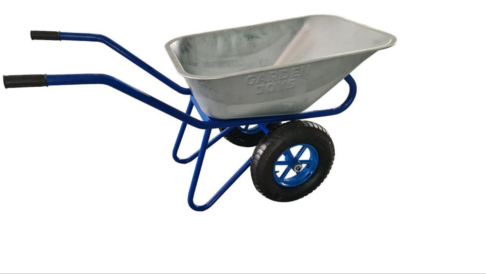 Тачка строительная Garden joys Т2КП-200 Синяя Тележка строительная Тачка двухколесная Тачка садовая Белая Церковь - изображение 1