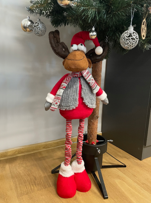 Різдвяний декоративний олень із телескопічними ніжками Ruhhy 88 см Київ - фото 2