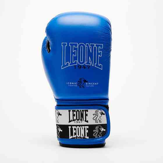 Боксерські рукавиці Leone GN208 ICONIC Blue 14 унцій (бинти 4 м. в комплекті) Кам'янське