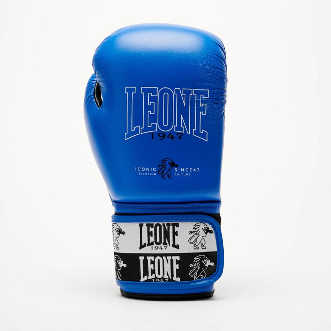 Боксерські рукавиці Leone GN208 ICONIC Blue 14 унцій (бинти 4 м. в комплекті) Кам'янське - фото 4