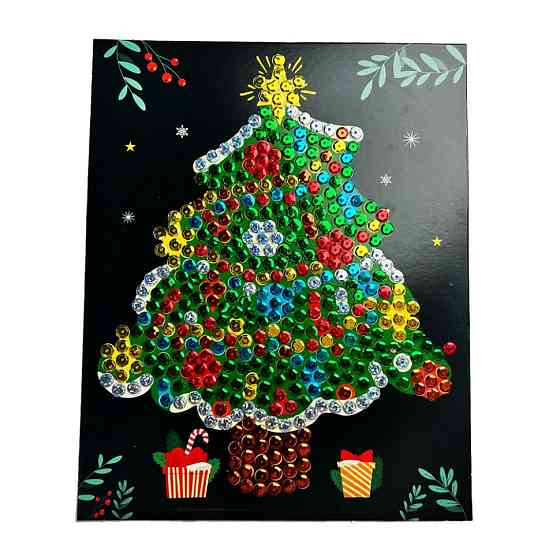 Набір для творчості мозаїка з паєток "Ялинка" НТ-37-01 Вінниця