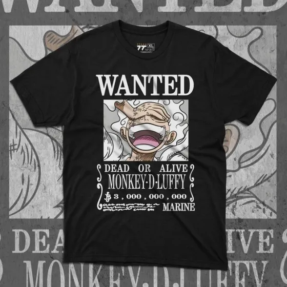 Футболка для подростка мальчика с принтом Ван Пис Wanted Размер 160 Anime11000 Днепр