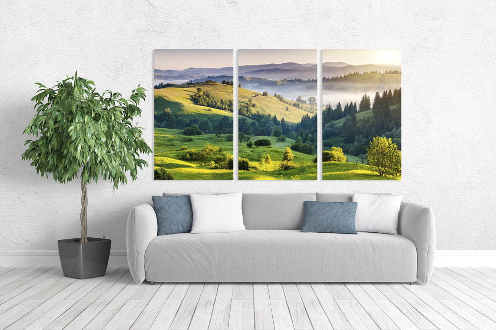 Модульная картина в гостиную / спальню  Краєвид гір    ART-030_3A 100х150 см Киев - изображение 2