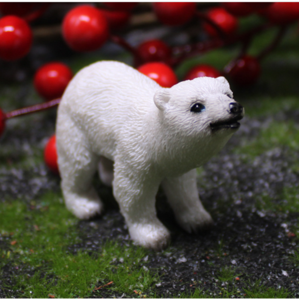 Декоративная фигурка Белый медведь 6.8 х 4.9 см для флорариума, мини-сада, микроландшафта. Одесса - изображение 2