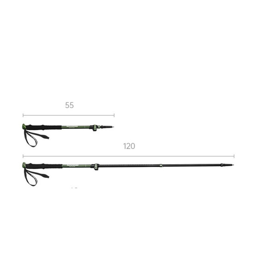 Трекінгова палиця 3-сек. Naturehike CNK2550DS010, 55-120 см, алюміній, зелена Киев - изображение 3