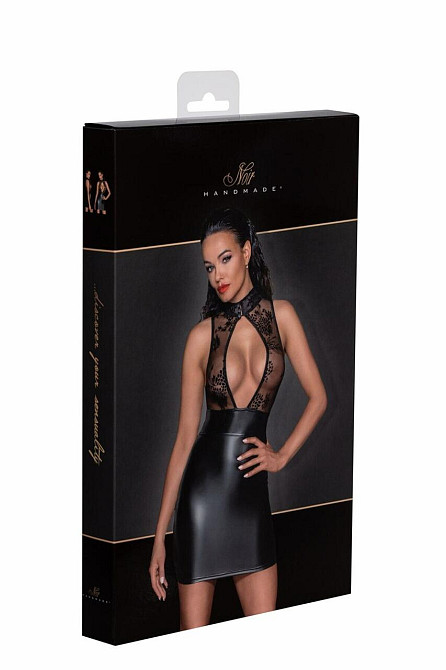 Платье Noir Handmade F241 Short dress with powerwetlook skirt and tulle top, 3XL Sex Aura Киев - изображение 7