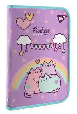 Папка факультативна "Yes" пласт 491554 блискавка FC "Pusheen" з внутр. кишенею, шт Київ