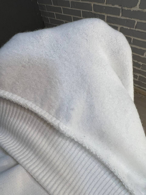 Костюм жіночий Quzen 472-388 пілот блискавка брюки палаццо широкі фліс білий, білий, S Київ - фото 7