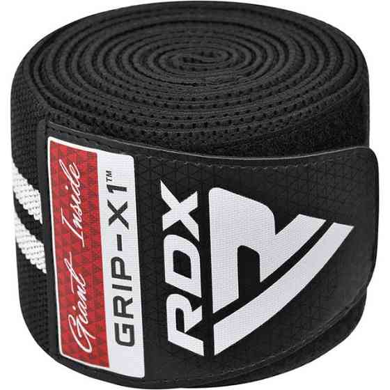 Бинти на коліна RDX GYM KNEE WRAP R11 BLACK/WHITE Каменское