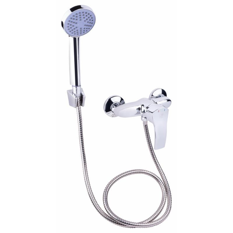 Змішувач для душу Lidz (CRM) 41 86 010 з душовим гарнітуром (LIDZCRM204901000) Київ - фото 1