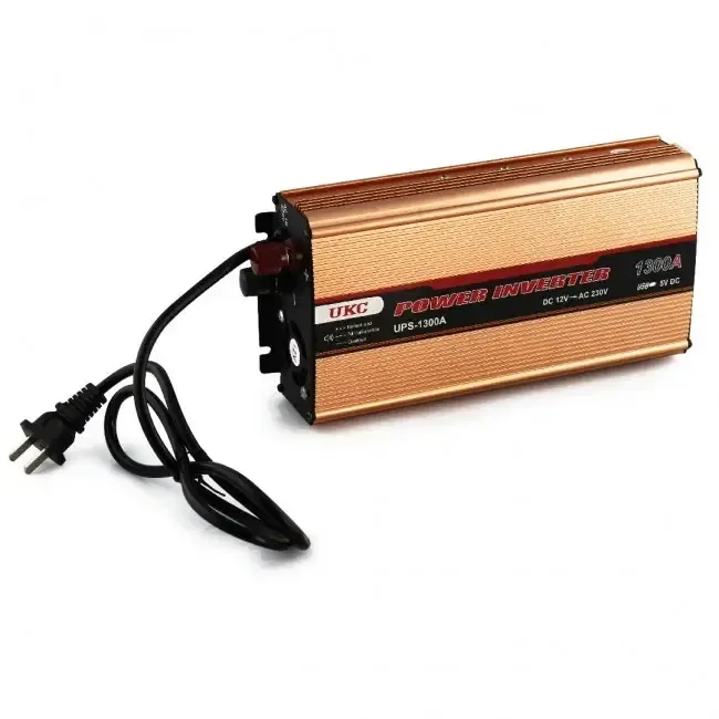 Інвертор UKC 1500W 12V–220V із захистом, світлова індикація, перетворювач напруги Одеса - фото 1