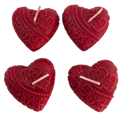 Свічка святкова 4 шт Серце Київ - фото 2