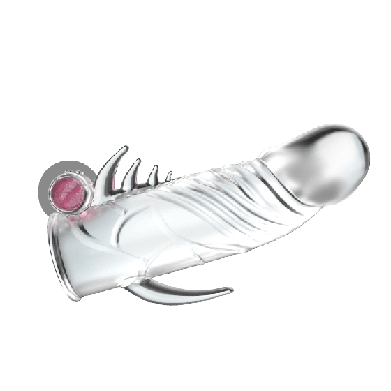 Насадка на член - Penis Sleeve With Vibration, 13 см Sex Aura Київ