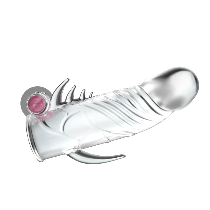 Насадка на член - Penis Sleeve With Vibration, 13 см Sex Aura Київ - фото 6