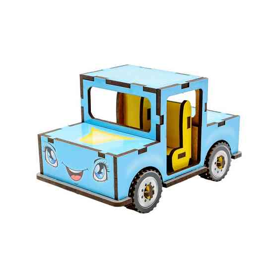 Дитячий дерев'яний 3D конструктор "Машинка" Puz-00930, 43 деталі Вінниця