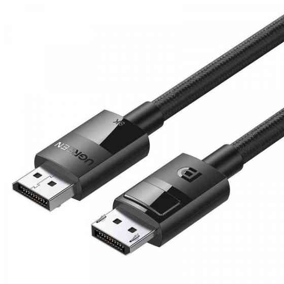 Кабель DP 1.4 Male to Male 3м Plastic Case Braided Cable UGREEN DP114 Чорний (80393) Киев