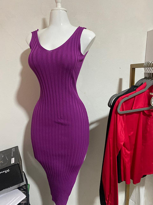 Платье с разрезом без рукавов one size сиреневый Киев - изображение 4