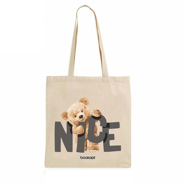 Екошопер BookOpt BK4054 Nice Teddy Bear бежевий Луцк - изображение 1