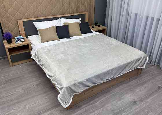 Плед двосторонній 155х200 см (+-5см) рельєфний із штучною овчиною Кремовий з білим (87-074) Київ