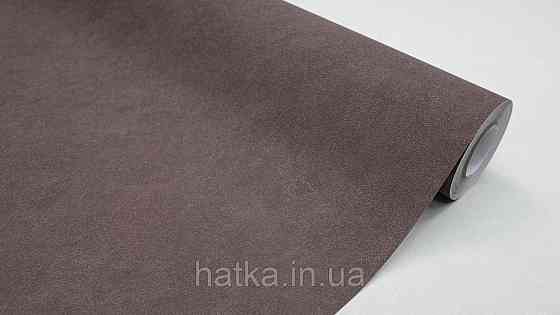 Обои виниловые на флизелине Sintra Edelina метровые однотонные коричневые темный шоколад 520345 Киев