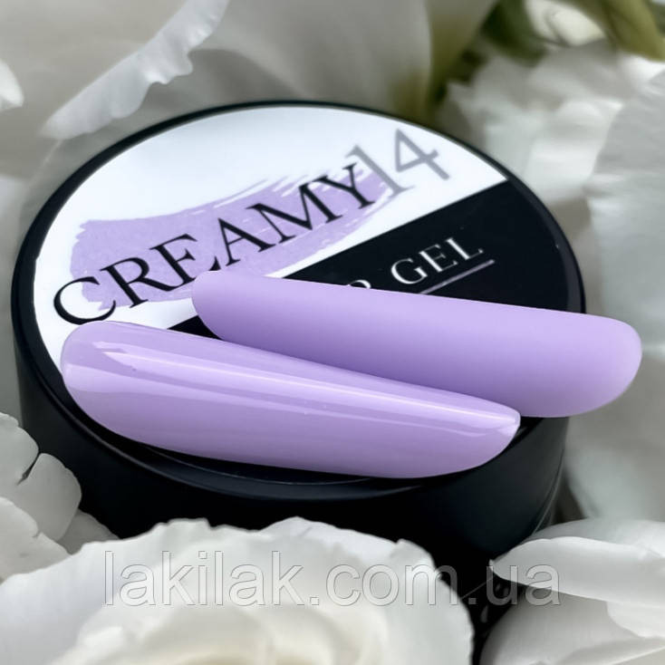 Гель для нарощення нігтів Crooz Creamy gel 14 (світло-ліловий) 15мл Херсон - изображение 1