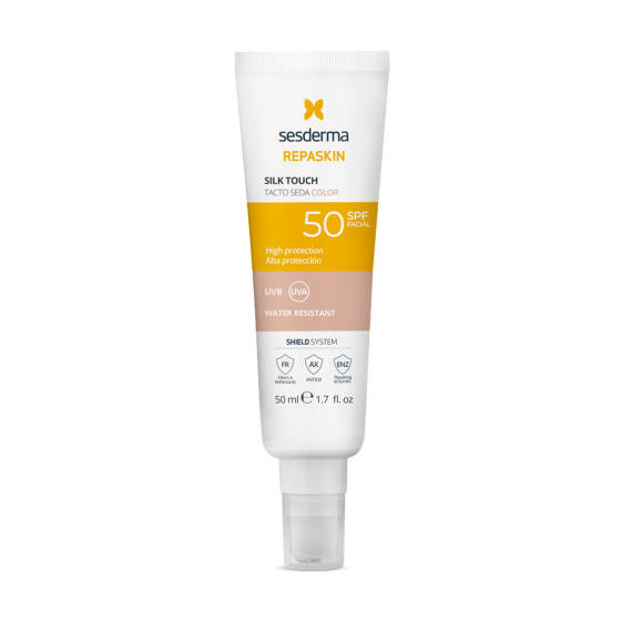 Сесдерма Сонцезахисний тональний крем для обличчя Sesderma Repaskin Silk Touch Color SPF 50, 50 мл Дніпро