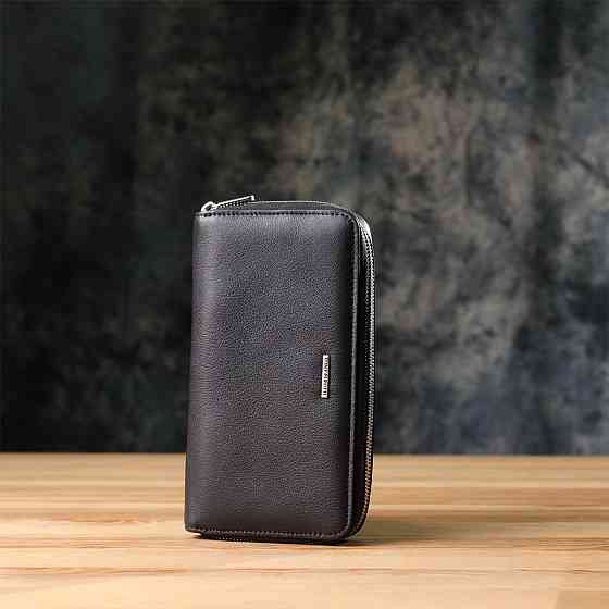 Жіночий гаманець на одне відділення із зернистої натуральної шкіри Tony Perotti 20863_1 (3622 nero) Чорний Київ