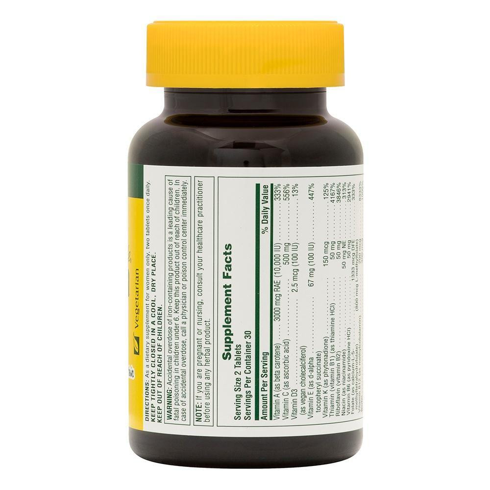 Мультивітаміни для жінок Nature's Plus Multi-Vitamin and Mineral 60 таб Київ - фото 2