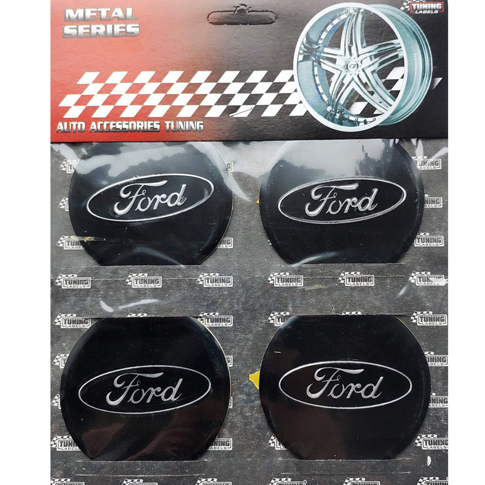 Наклейки на диски/ковпаки Ford 60мм 4шт чорний Вінниця - фото 1