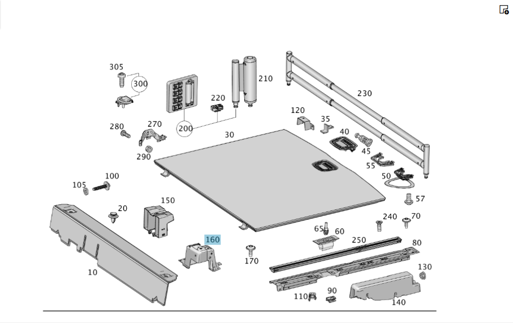 Mercedes-Benz  A1666801131 Опора підлоги багажника спереду зліва ML/GLE W166 GLE Coupe C292 Одеса - фото 2