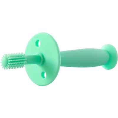 Дитяча зубна щітка Baby Team на присосці силіконова, ментолова (7205) Вінниця