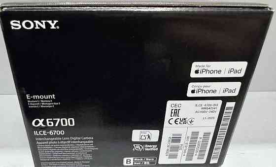 Фотоапарат Sony Alpha A6700 body (ILCE 6700/BQ) Новий! Харків