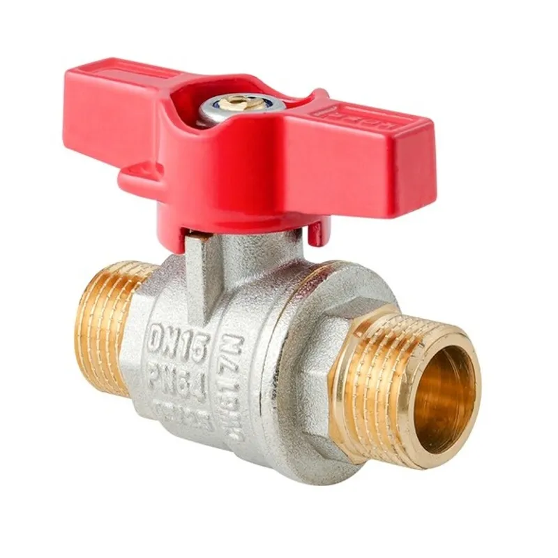 Кран кульовий ШШМ KOER EXTREME KE.219-15 - 1/2" MM ручка "метелик" червона (KR5762) Київ - фото 1