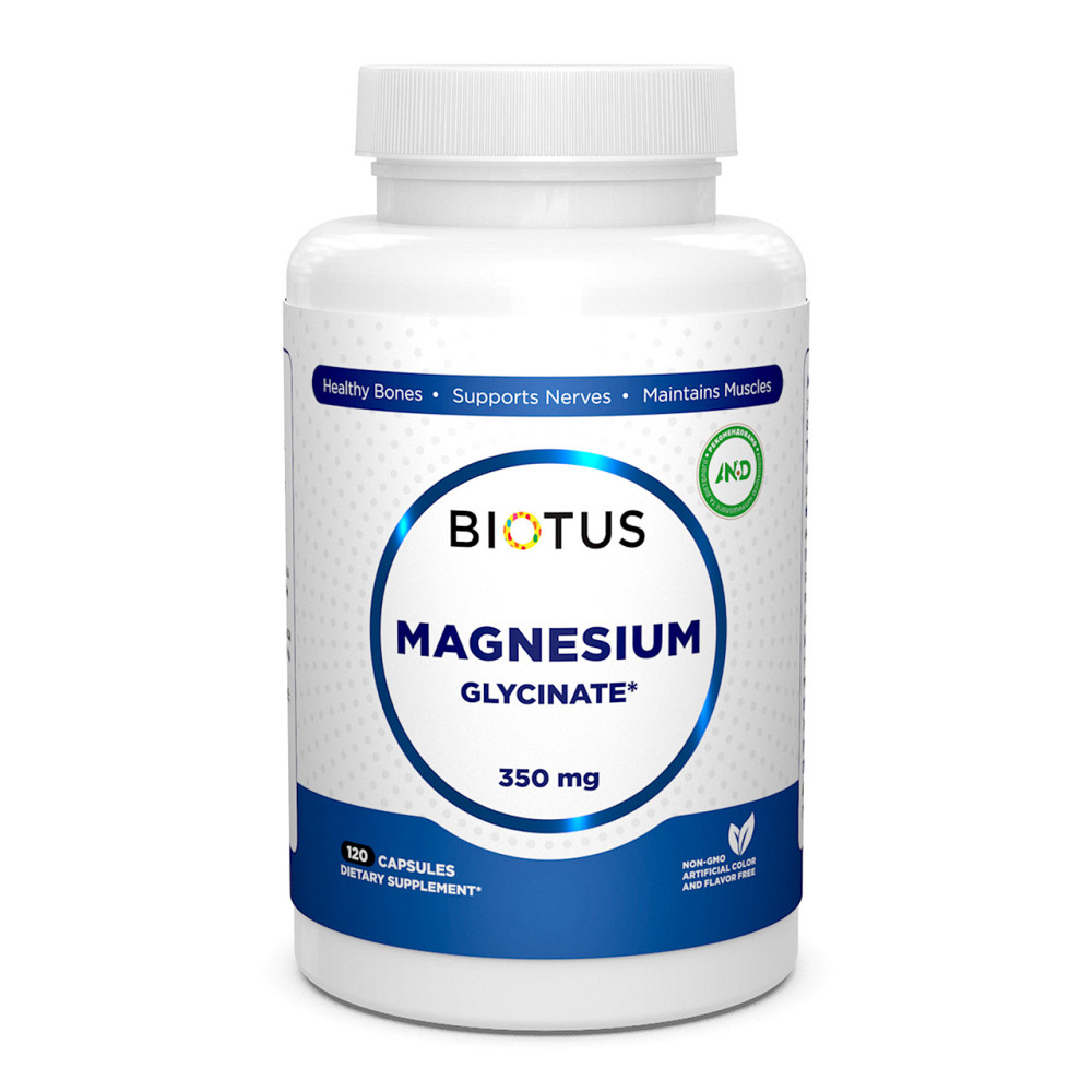 Магній гліцинат Biotus Magnesium Glycinate 120 капс Київ - фото 1