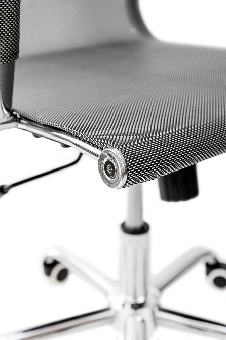 Стілець офісний Нетворк, PVC сітка сірий Киев - изображение 8