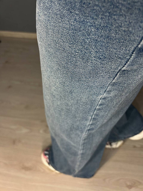 Джинси жіночі Allure 6701 широкі палаццо кльош з високою посадкою сині, синій, 31, 31, 86 см, 117 см Київ - фото 8