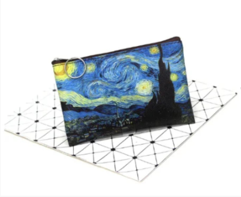 Кошелек на молнии с кольцом Звездная ночь Ван Гога Киев - изображение 1