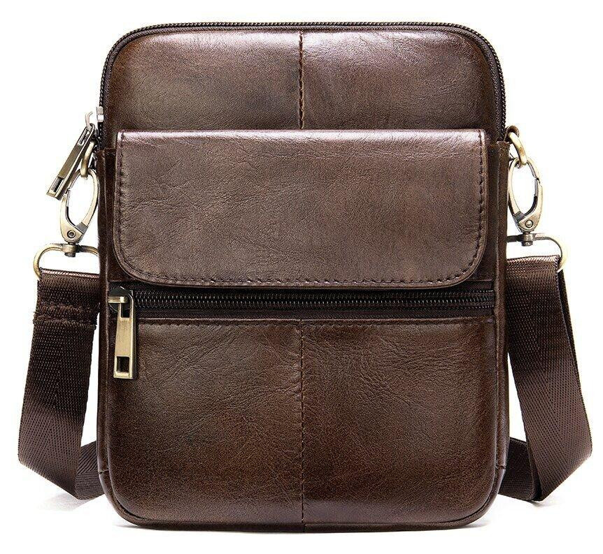 Компактна сумка шкіряна 14990 Vintage Коричнева Київ - фото 1