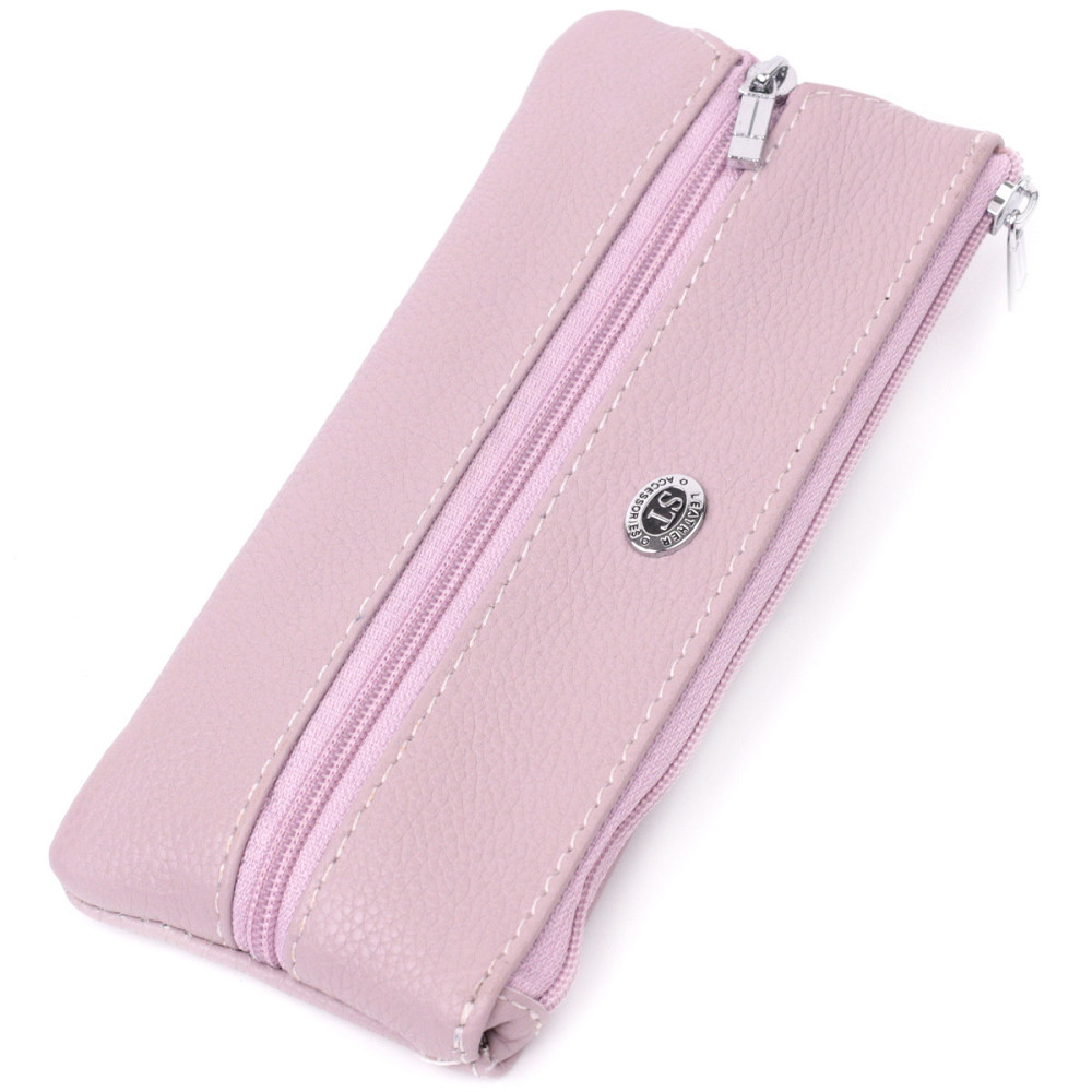 Шкіряна ключниця на блискавці, бежева (ST Leather) Київ - фото 11