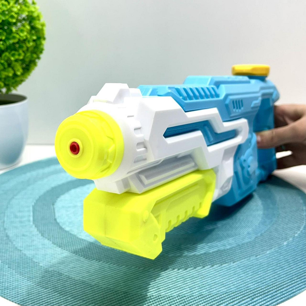 Бластер водяний з помпою 35 см Білий з блакитним (MR 0505) Чернигов - изображение 4