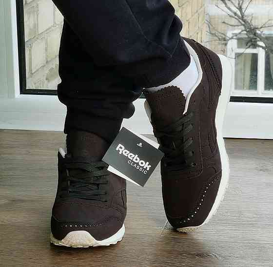 Чоловічі Кросівки Reebok Classic Коричневі Рибок Нубук (розміри: 41,42,43,44,45) Дніпро