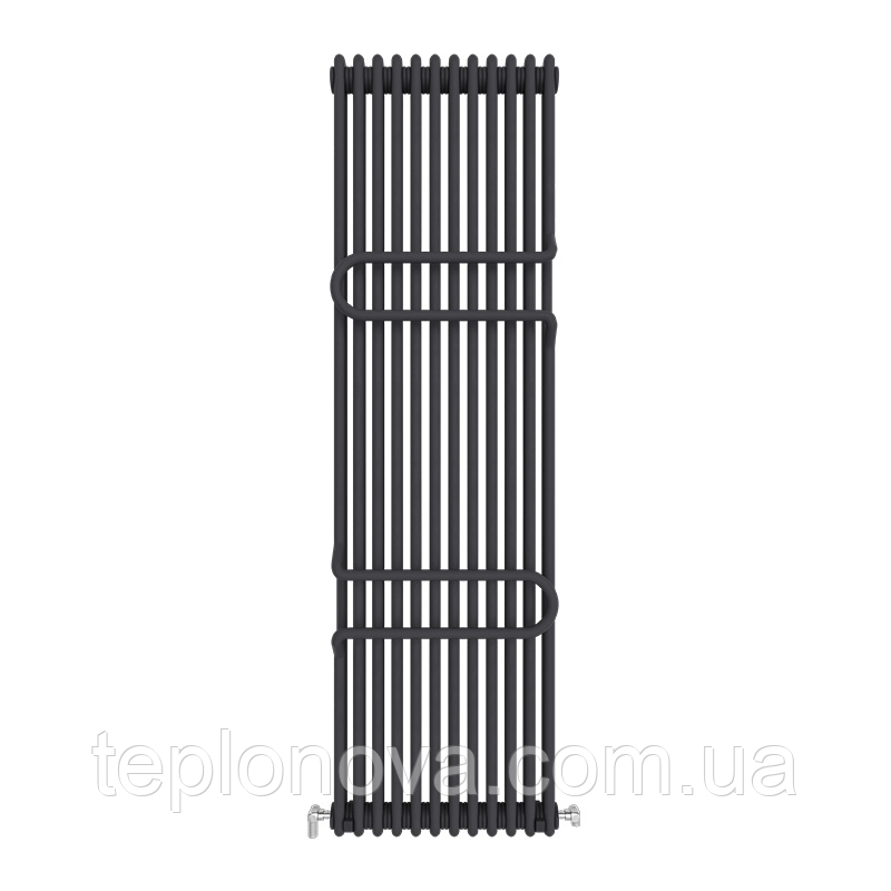 Дизайнерський радіатор 1800/548 (мм) чорний мат IDEALE ZETA (бічне підключення) 12 12/1800/548 Чернівці - фото 5