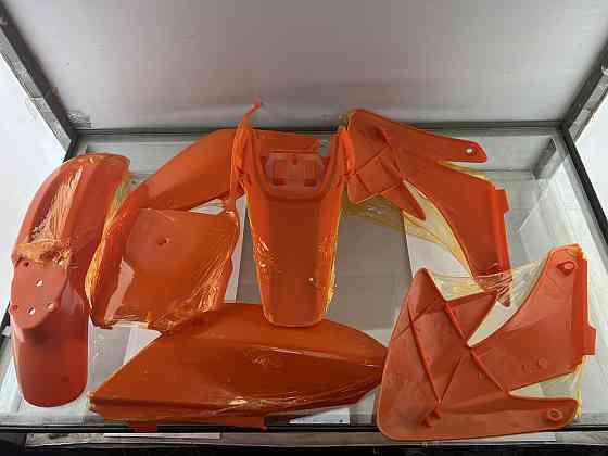 Пластик Питбайк (комплект) (7 шт) Оранжевый Хонда CRF70/KAYO CRAZY CAT 140сс/GEON X- Мукачево